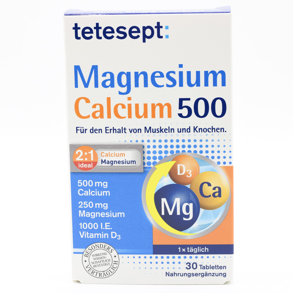 TETESEPT Magnesium+Calcium 500 Tabletten