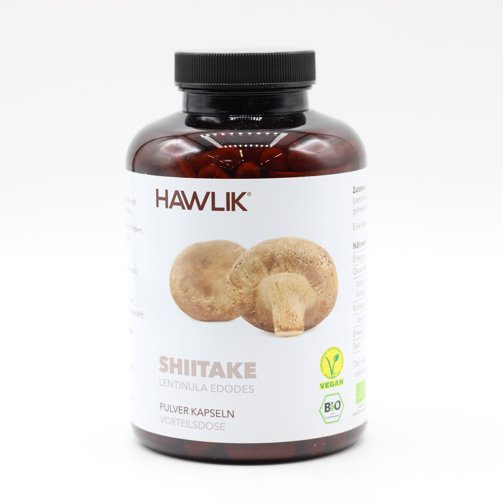 BIO SHIITAKE Pulver Kapseln Vorteilsdose