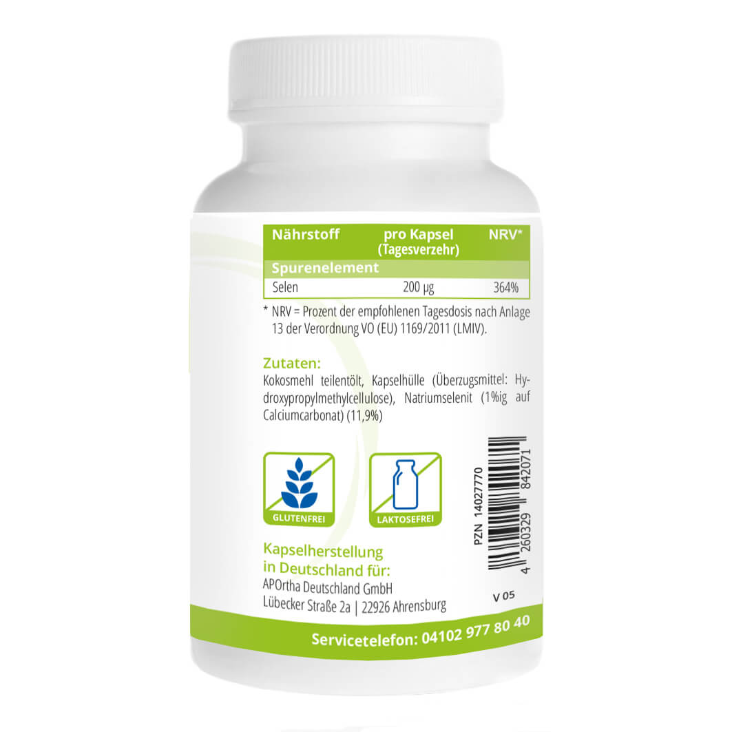 SELEN 200 μg aus Natriumselenit Kapseln