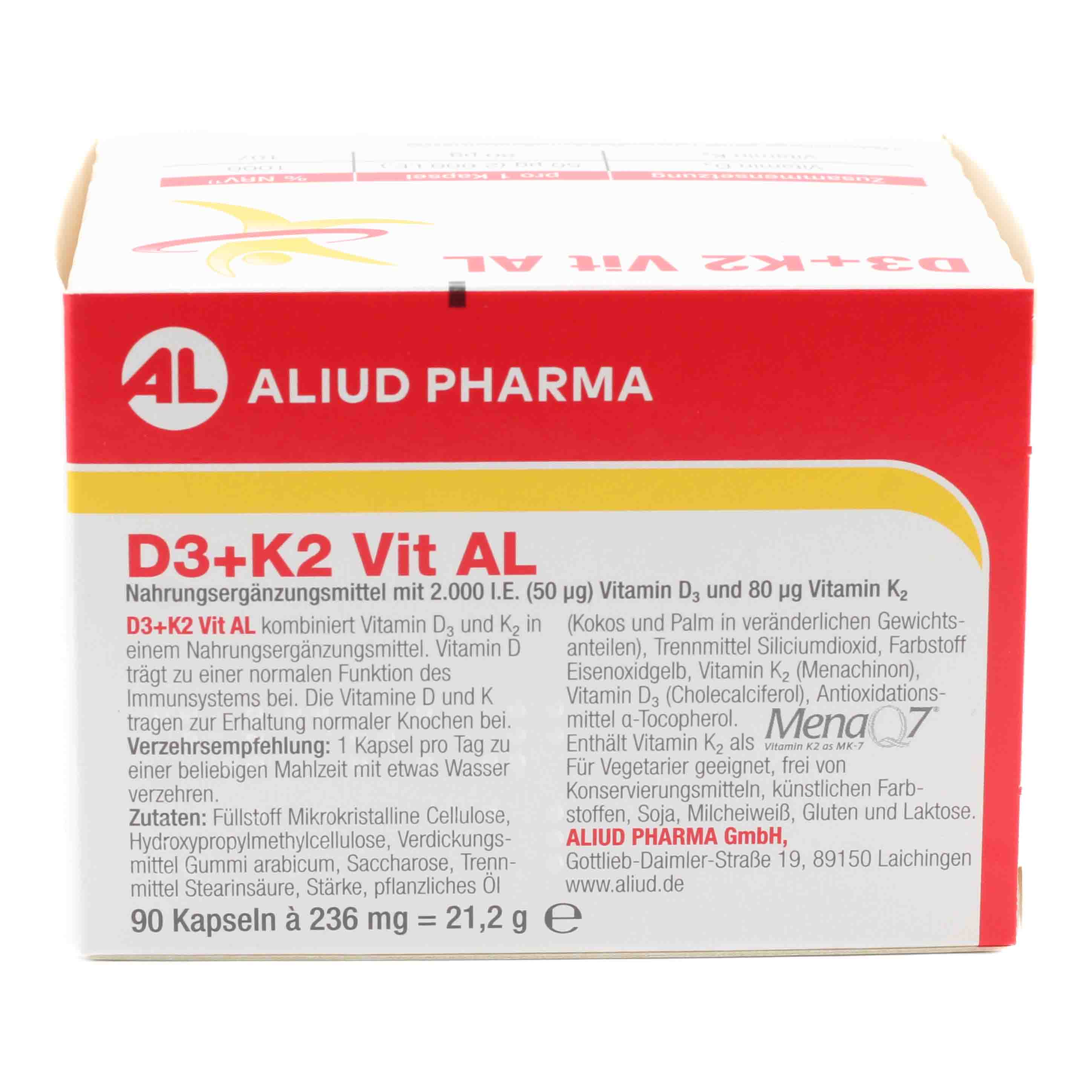 D3+K2 Vit AL 2000 I.E./80 μg Kapseln
