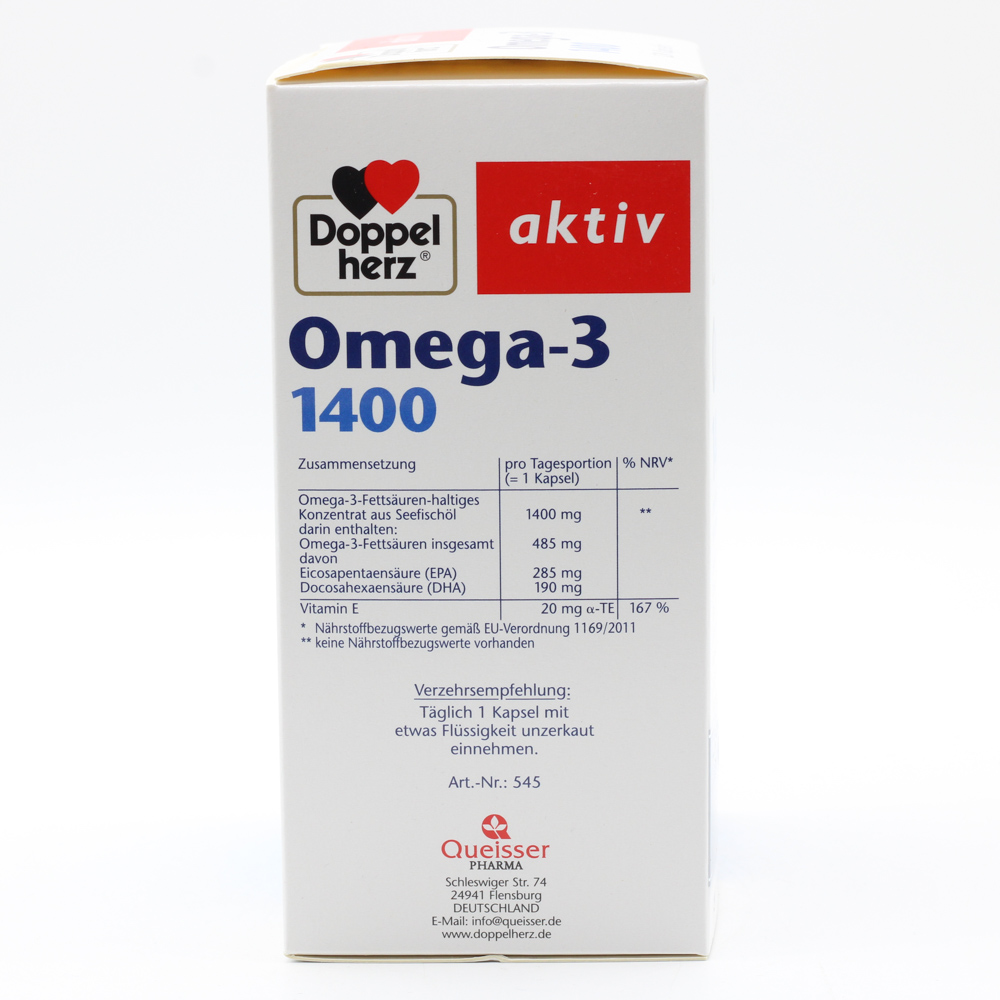 DOPPELHERZ Omega-3 1.400 Kapseln