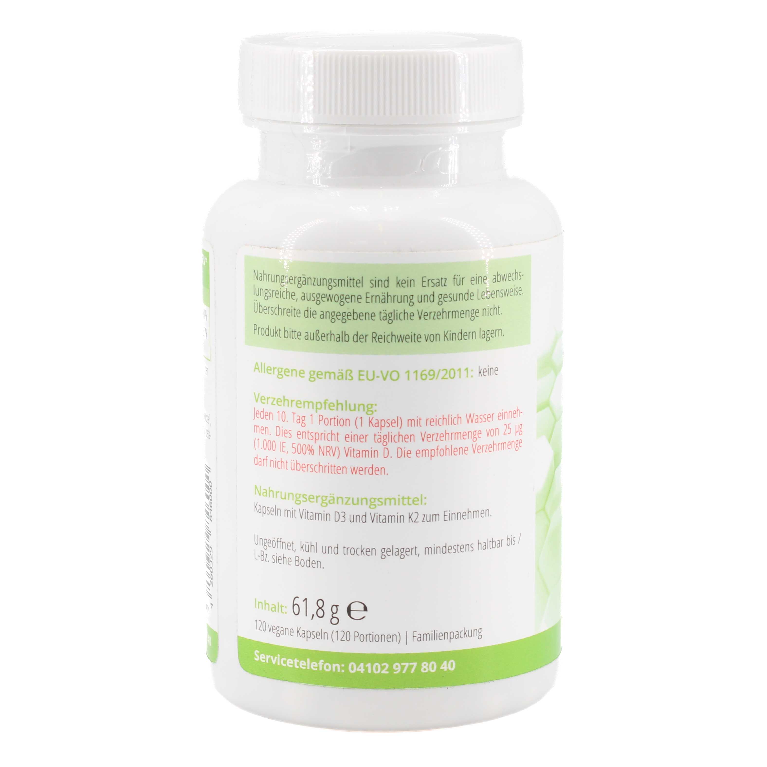 APORTHA D3 10.000 I.E.+K2 MK-7 Cyclo 200 μg vegan