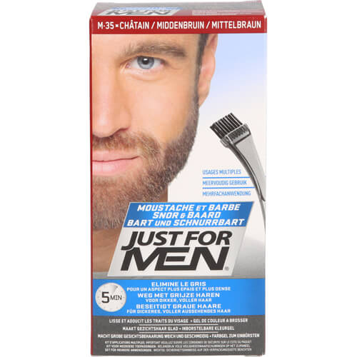 JUST for men Brush in Color Gel mittelbraun