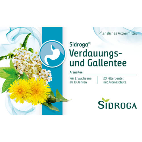 SIDROGA Verdauungs- und Gallentee Filterbeutel