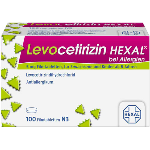 LEVOCETIRIZIN HEXAL bei Allergien 5 mg Filmtabl.