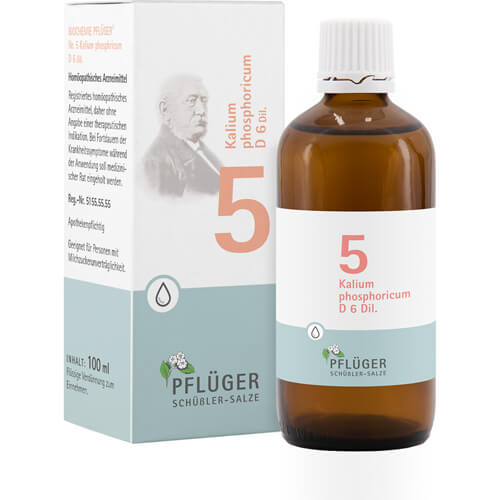 BIOCHEMIE Pflüger 5 Kalium phosphoricum D 6 Tropf.