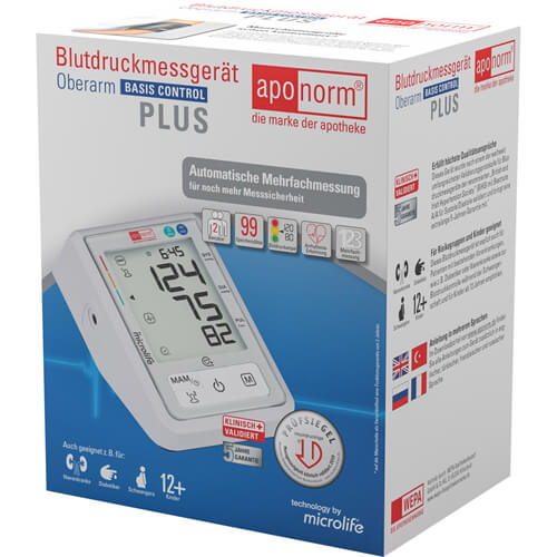 APONORM Blutdruckmessgerät Basis C.Plus Oberarm