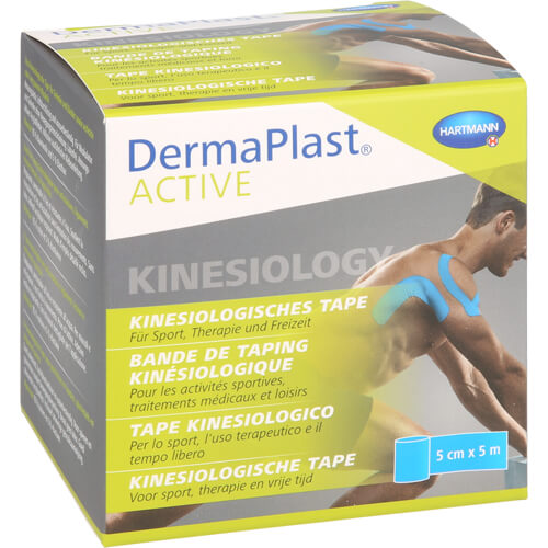 DERMAPLAST Active Kinesiology Tape 5 cmx5 m blau