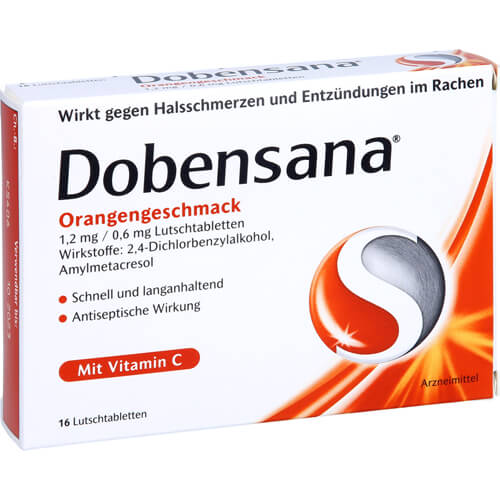 DOBENSANA Orangengeschmack 1,2mg/0,6mg Lutschtabl.