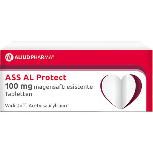 ASS AL Protect 100 mg magensaftresistente Tabletten bei erhöhtem Herzinfarkt- und Schlaganfallrisiko