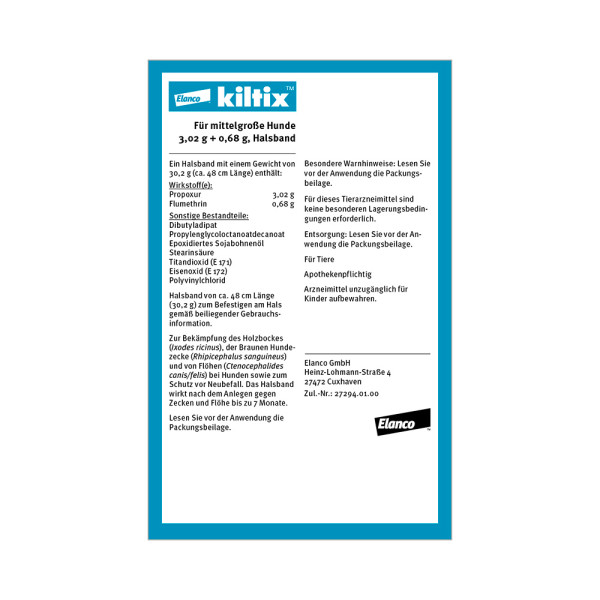 KILTIX Halsband f.mittelgroße Hunde