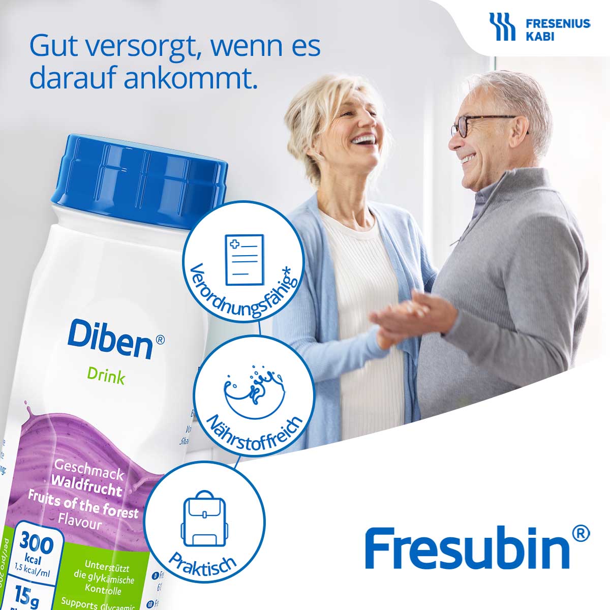 DIBEN DRINK Mischkarton 1.5 kcal/ml Trinkflasche Trinknahrung
