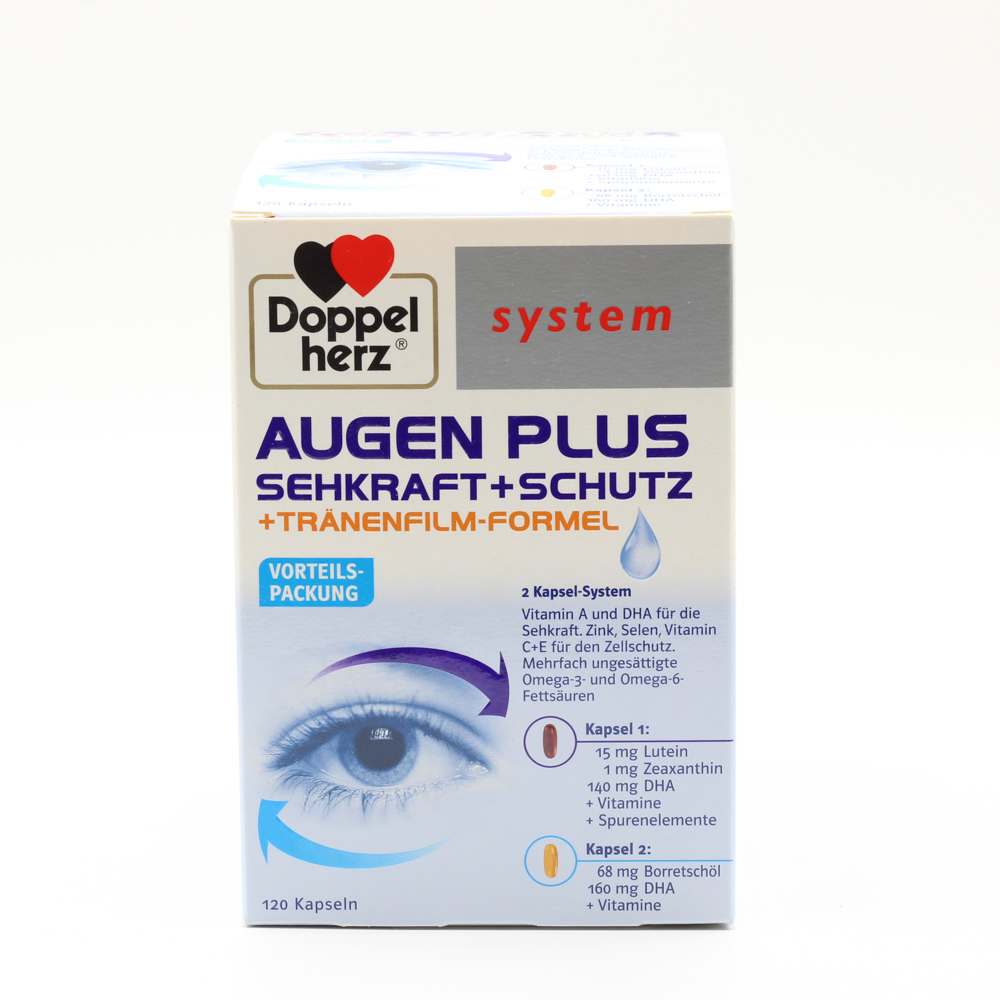 DOPPELHERZ Augen plus Sehkraft+Schutz system Kaps.