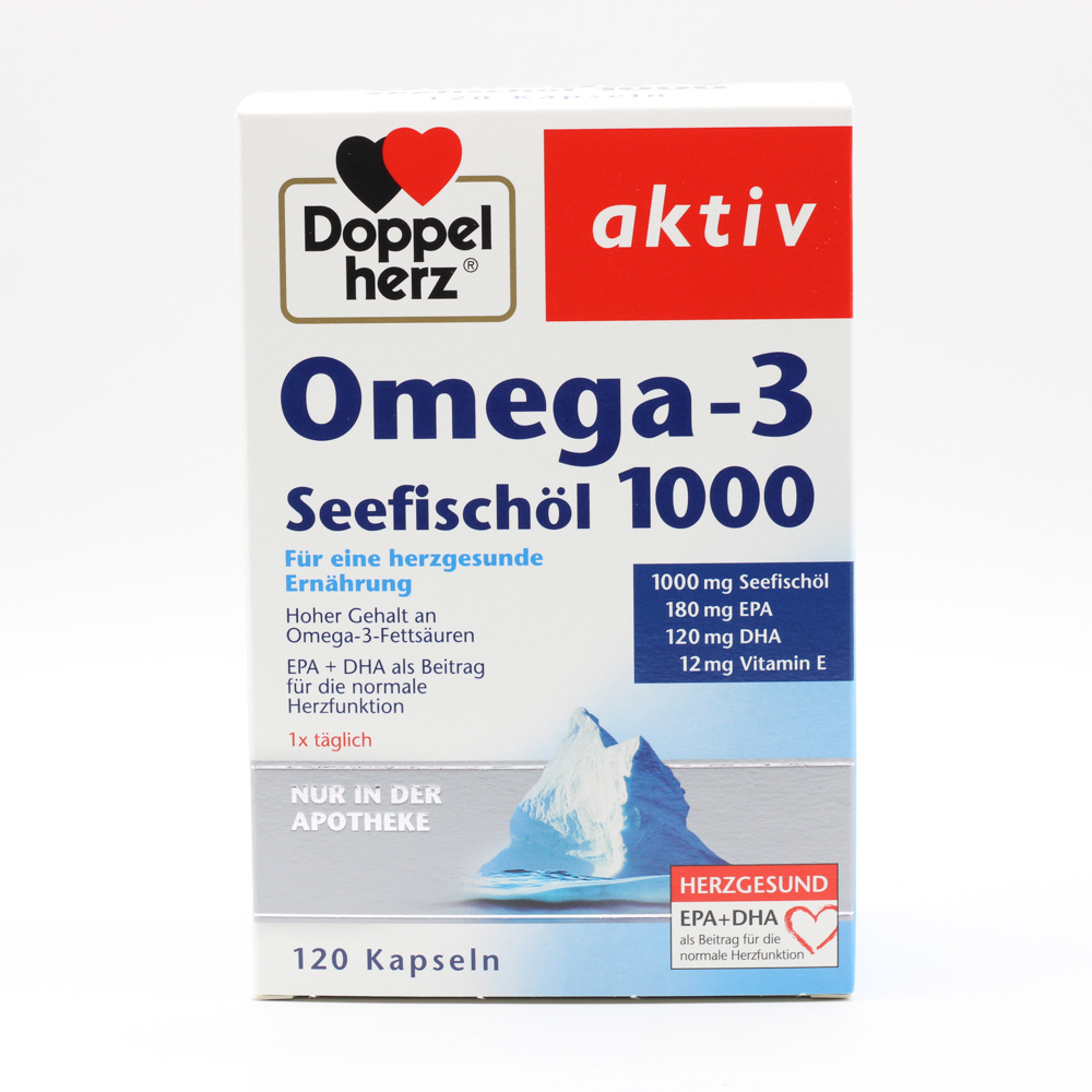 DOPPELHERZ Omega-3 Seefischöl 1000 Kapseln