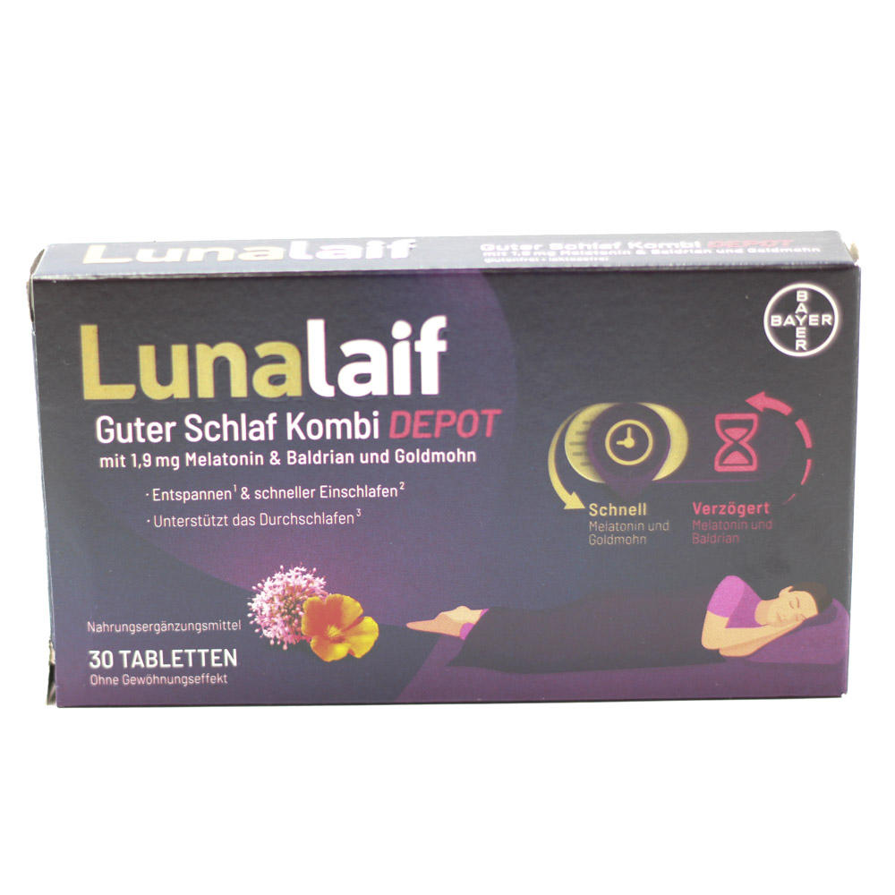 LUNALAIF Guter Schlaf Kombi Depot Tabletten
