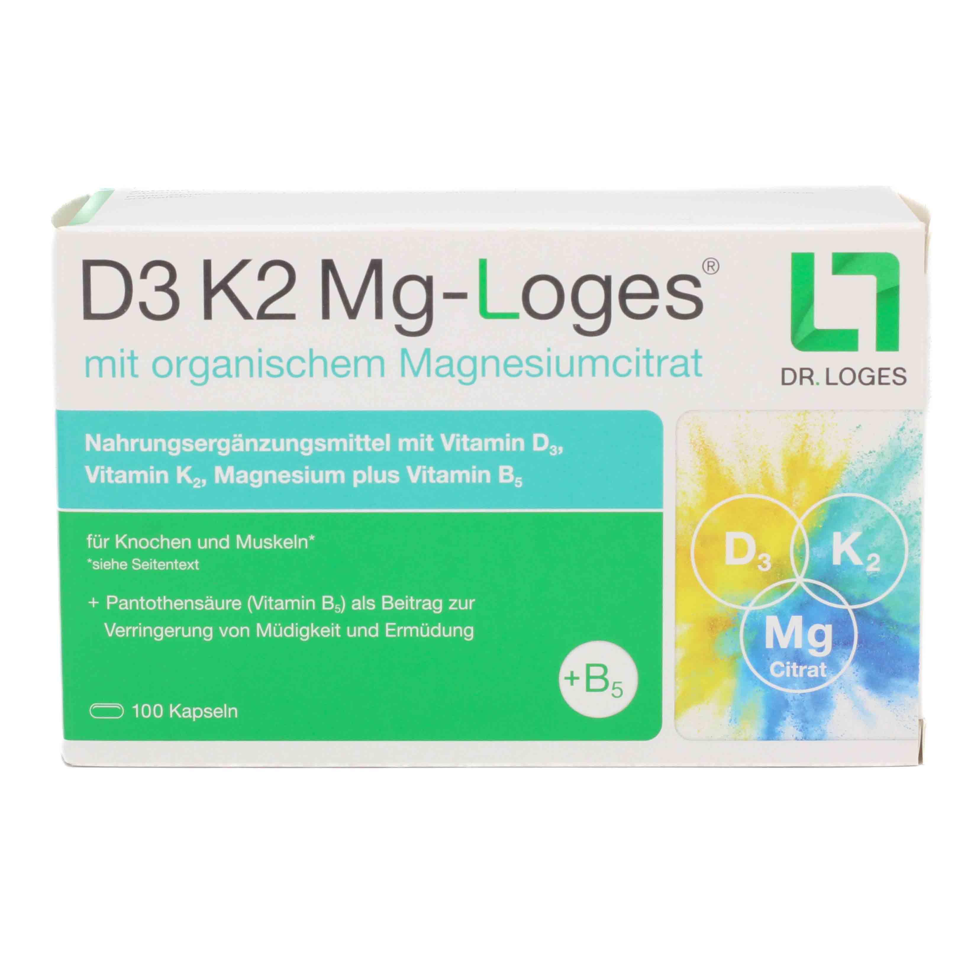 D3 K2 Mg-Loges Kapseln