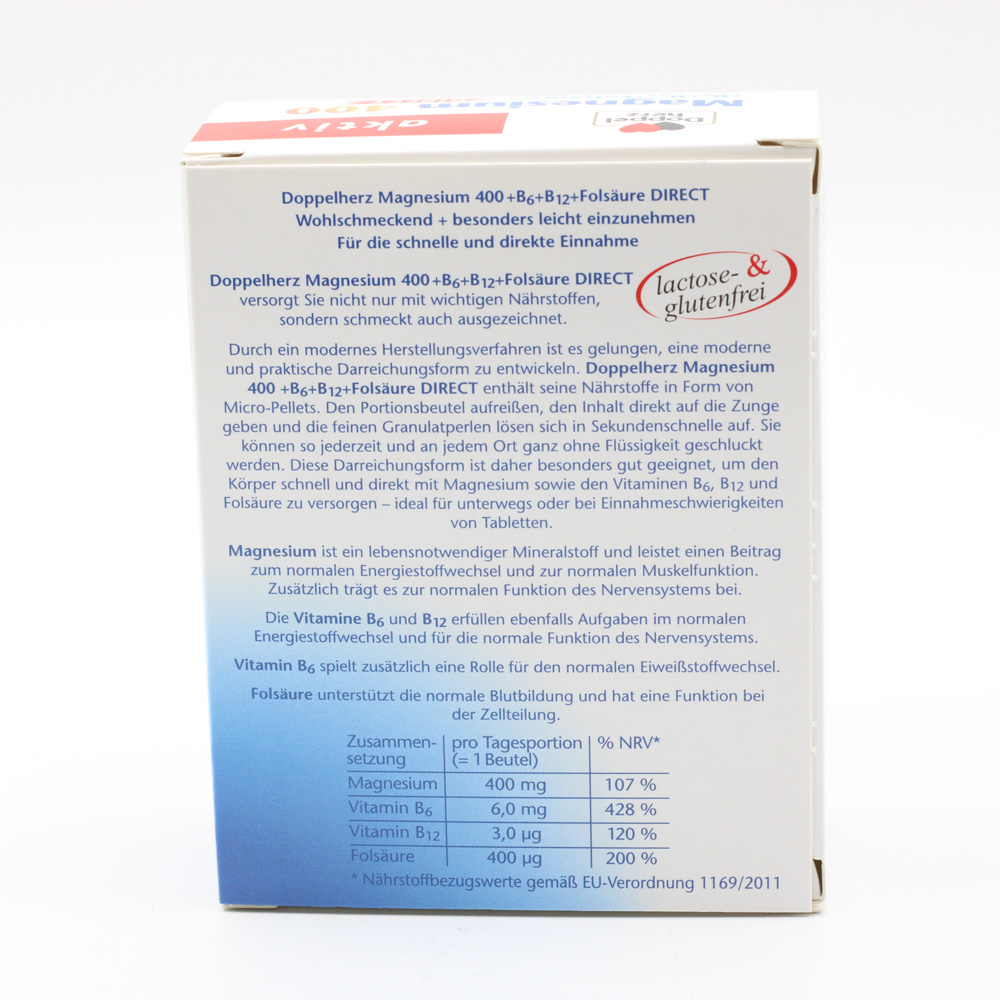 DOPPELHERZ Magnesium+B Vitamine DIRECT Pellets