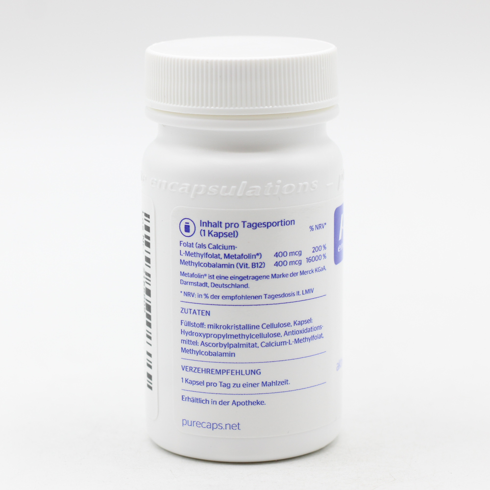 PURE ENCAPSULATIONS B12 Folate Kapseln
