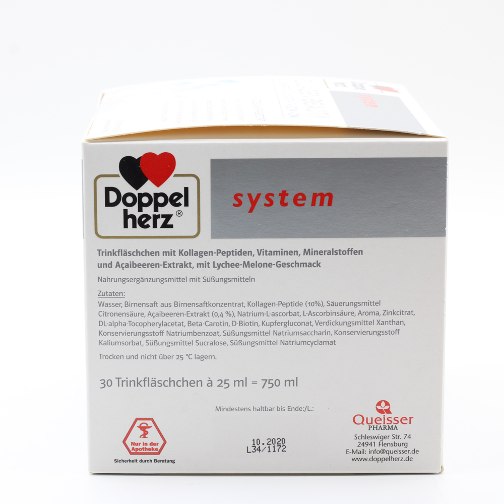 DOPPELHERZ Kollagen Beauty system Trinkfläschchen