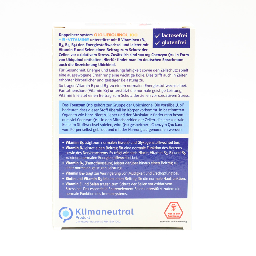DOPPELHERZ Q10 Ubiquinol 100 system Kapseln