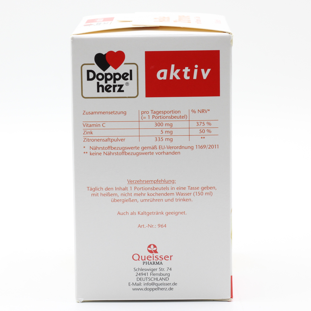 DOPPELHERZ heiße Zitrone Vitamin C+Zink Granulat