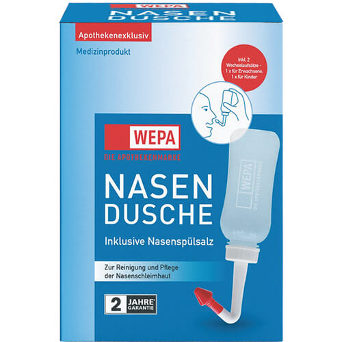 WEPA Nasendusche mit 10x2,95 g Nasenspülsalz