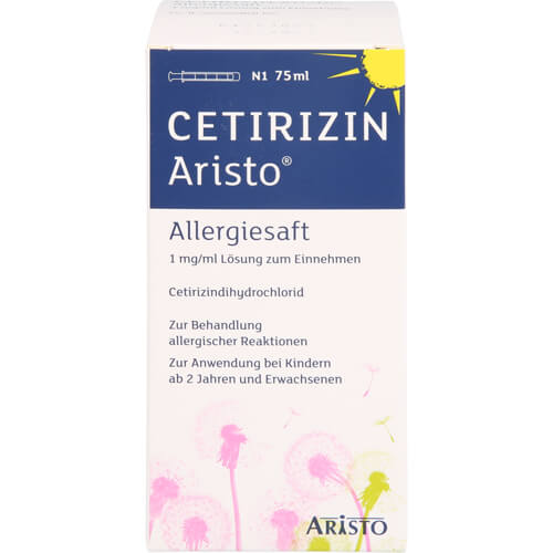 CETIRIZIN Aristo Allergiesaft 1 mg/ml Lsg.z.Einn.