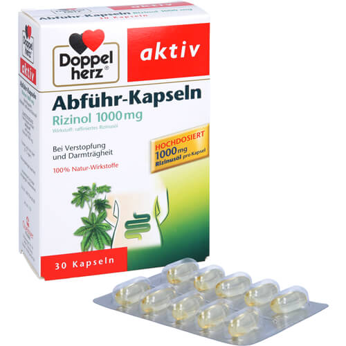 DOPPELHERZ Abführ-Kapseln Rizinol 1.000 mg