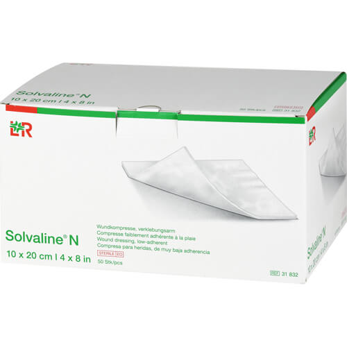SOLVALINE N Kompressen 10x20 cm steril