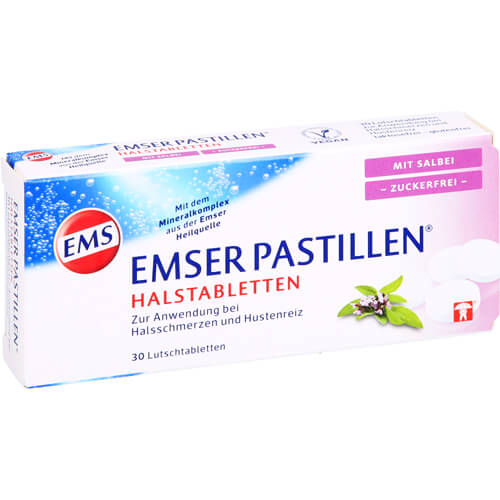 EMSER Pastillen mit Salbei zuckerfrei