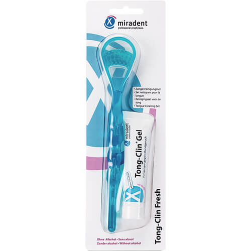 MIRADENT Zungenreinigungsset Tong-Clin